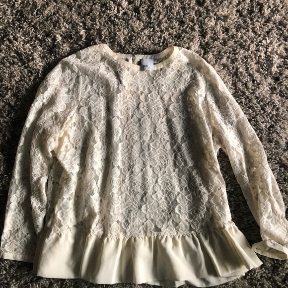 ASOS curve lace peplum top. - Picture 3 of 3